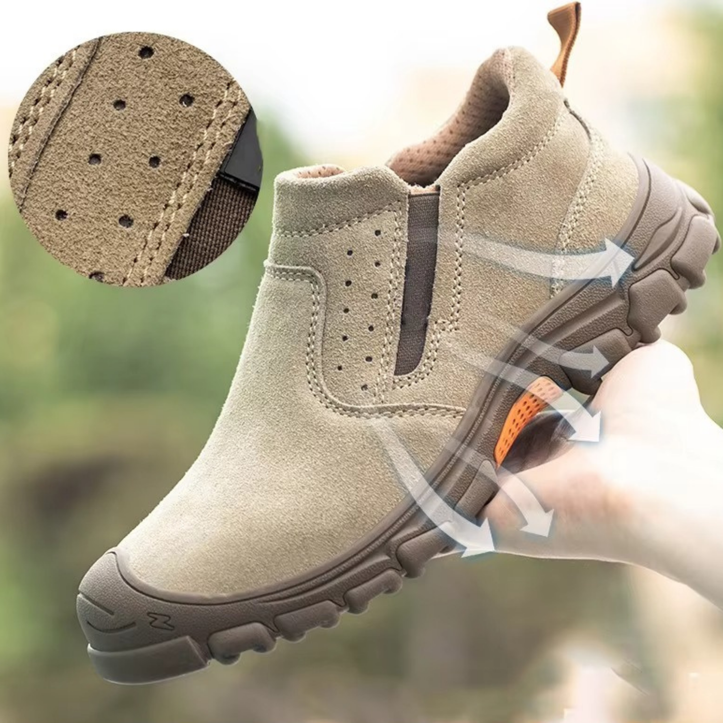 נעלי עבודה בטיחותיות עם תמיכה אורתופדית לנוחות מקסימלית