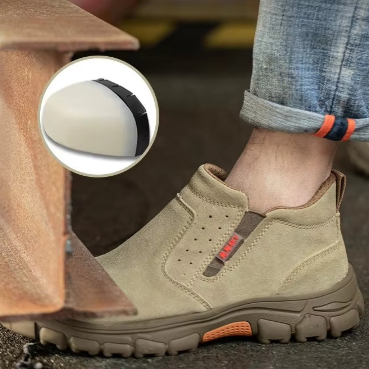 נעלי עבודה בטיחותיות עם תמיכה אורתופדית לנוחות מקסימלית